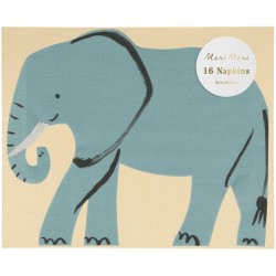 16 Servilletas Animales salvajes - Elefante. n1