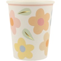 8 vasos Happy Flowers