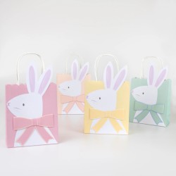 8 bolsas de regalo Pastel Happy Easter. n1