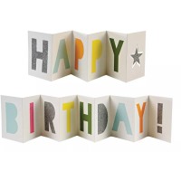 1 tarjeta de pancarta - Feliz cumpleaos