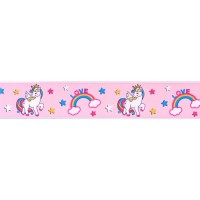 Cinta Pastel Unicornio Rosa (4 cm - 1 m)