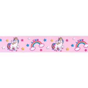 Cinta Pastel Unicornio Rosa (4 cm - 1 m)