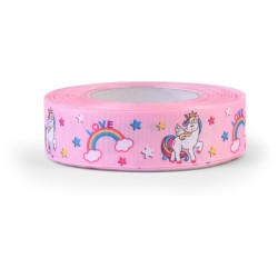 Cinta Pastel Unicornio Rosa (4 cm - 1 m). n1