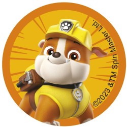 12 pegatinas de galletas Paw Patrol (5, 8 cm) - Azcar. n1