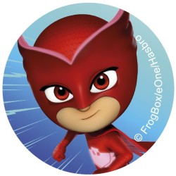 12 pegatinas de galletas PJ Masks (5, 8 cm) - Azcar. n1