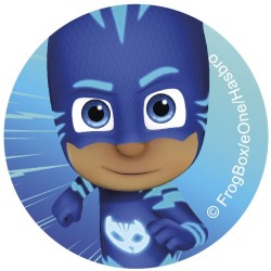 12 pegatinas de galletas PJ Masks (5, 8 cm) - Azcar. n3