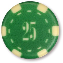 8 Fichas de Casino (3, 8 cm) - Chocolate Blanco. n1