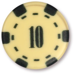 8 Fichas de Casino (3, 8 cm) - Chocolate Blanco. n3