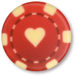 8 Fichas de Casino (3, 8 cm) - Chocolate Blanco. n6