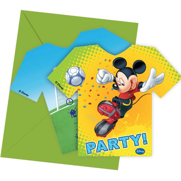 6 invitaciones de gol de Mickey 