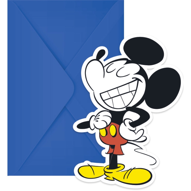 6 invitaciones sper geniales de Mickey 