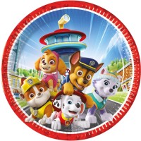 8 platos Paw Patrol Team