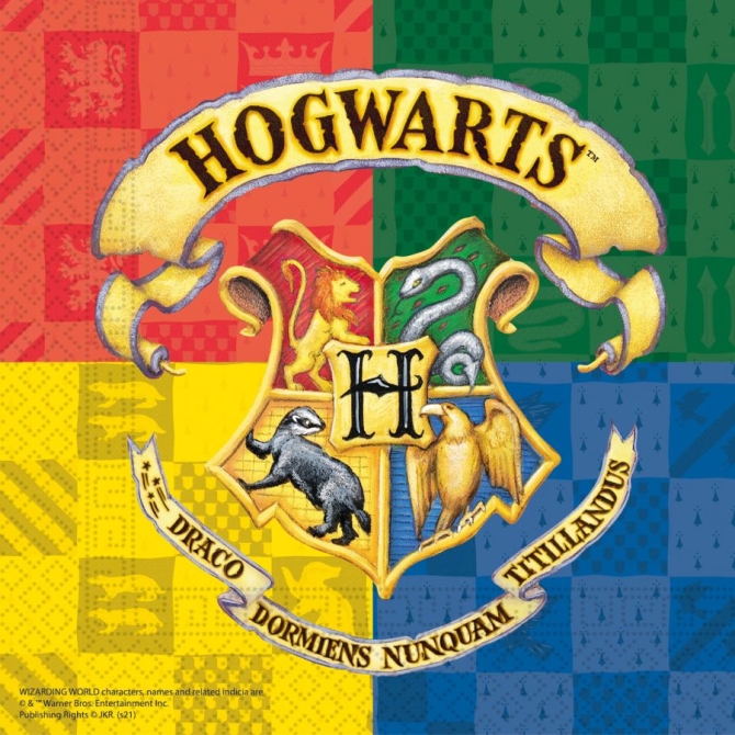 20 servilletas Harry Potter Hogwarts 