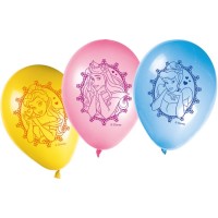 8 globos vivos de princesa