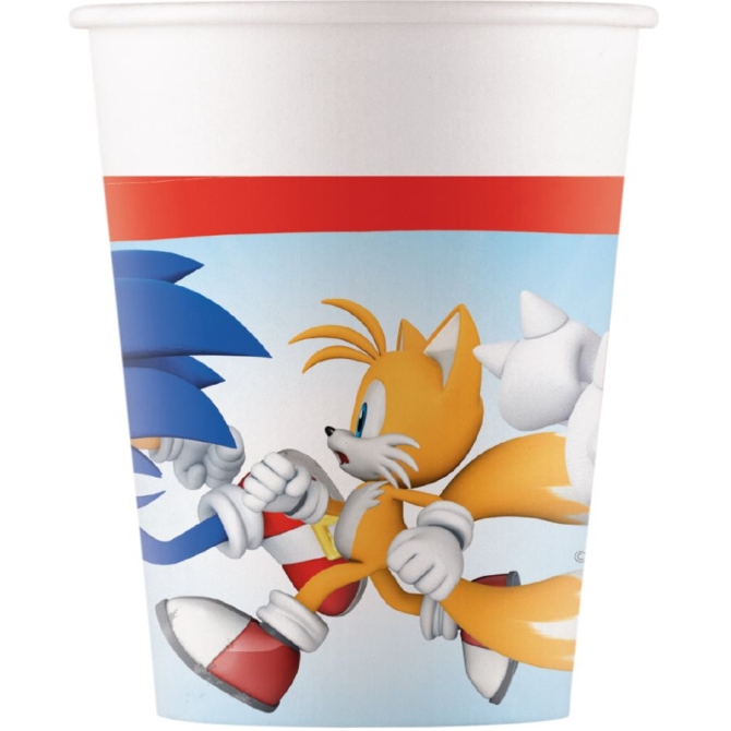 8 vasos Sonic 