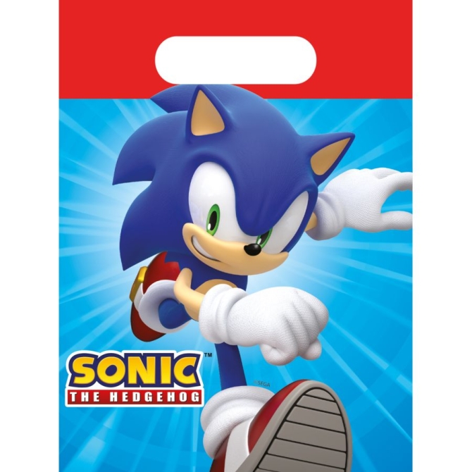 4 bolsas de regalo Sonic 