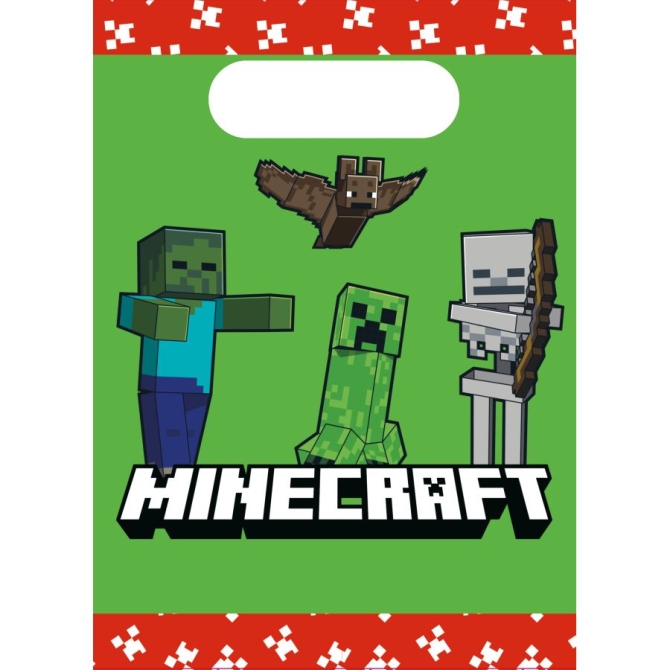 4 bolsas de regalo de Minecraft 