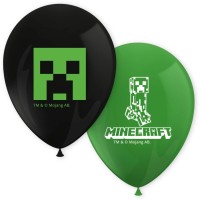 Contiene : 1 x 8 globos de Minecraft