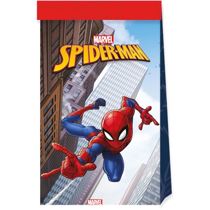 4 bolsas de regalo Spiderman Crime Fighter 