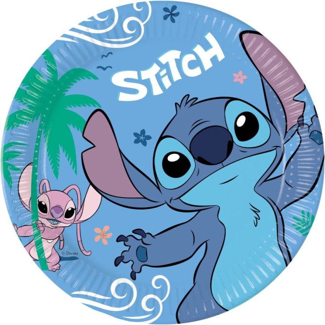 8 platos Stitch 