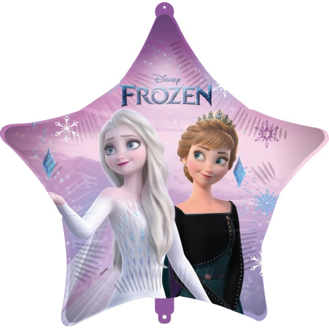 Globo de helio con forma de estrella de Frozen - 46 cm 