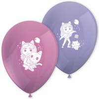 Contiene : 1 x 8 globos de la casa de muecas de Gabby