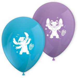 8 globos Stitch