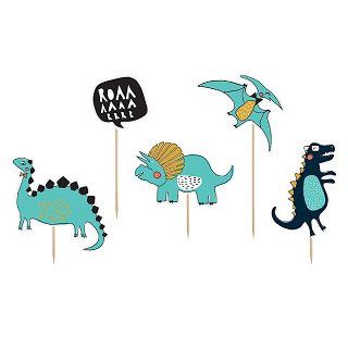 5 palillos Maxi Deco Dino Party Roarrrr 