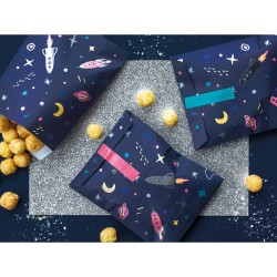 6 bolsas de regalo Espacio Party (16 cm) - Papel. n2