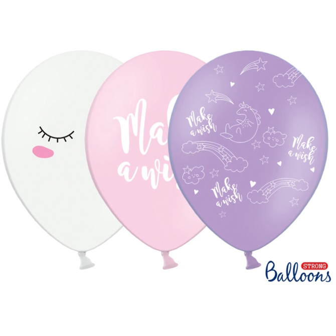 6 globos de unicornio 