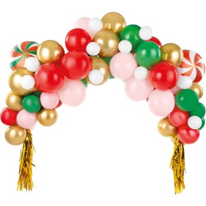 Kit Arco de 74 Globos - Dulces Navideos