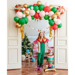 Kit Arco de 74 Globos - Dulces Navideos. n1