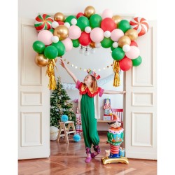 Kit Arco de 74 Globos - Dulces Navideos. n3