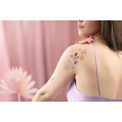 Tatuajes temporales de flores. n1