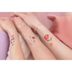 Tatuajes temporales de flores. n2