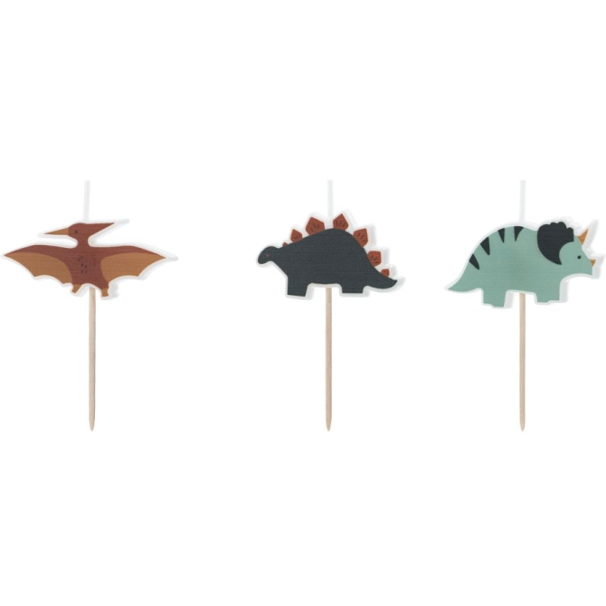 3 Velas Dino Triceratops 