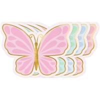 12 servilletas de mariposas