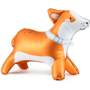 Globo de aluminio gigante Corgi - 88 cm