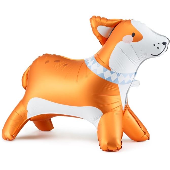 Globo de aluminio gigante Corgi - 88 cm 