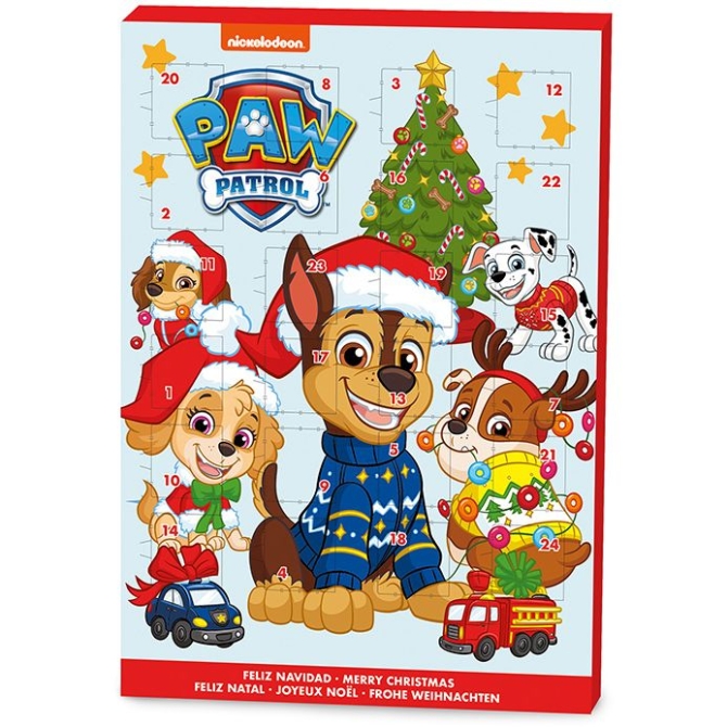 Calendario de Adviento La Paw Patrol - Chocolate 65g 