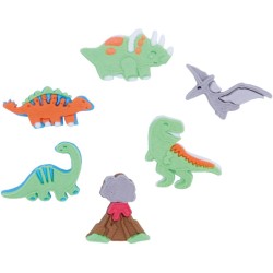 6 Decoraciones de azcar - Dinosaurio. n2