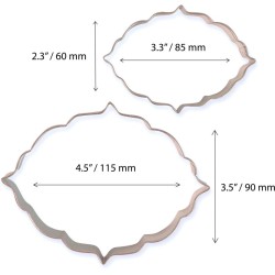 2 Cortadores de galletas y tartas Estilo 6. n2