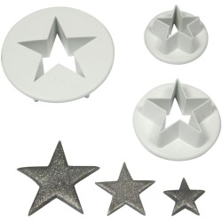 Set de 3 cortapastas - Estrellas. n2