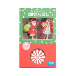 Kit de 24 moldes y decoraciones para cupcakes - Taller de Pap Noel. n3