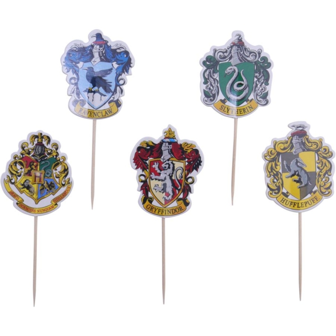 15 adornos para tartas de Harry Potter - Escudo de Hogwarts 