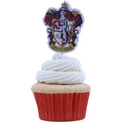 15 adornos para tartas de Harry Potter - Escudo de Hogwarts. n3