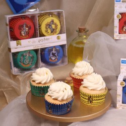 60 Estuches para Cupcakes de Harry Potter - Casa Hogwarts. n2