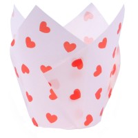 24 Cajas en forma de Tulipn - Corazones de Amor