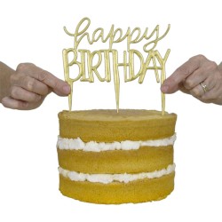 Cortador de galletas Cake Topper - Feliz cumpleaos. n1