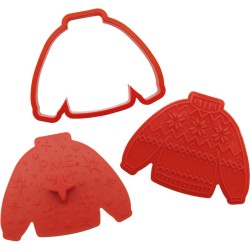 Set de 3 Cortadores de Galletas con Sellos - Cosy Christmas. n2